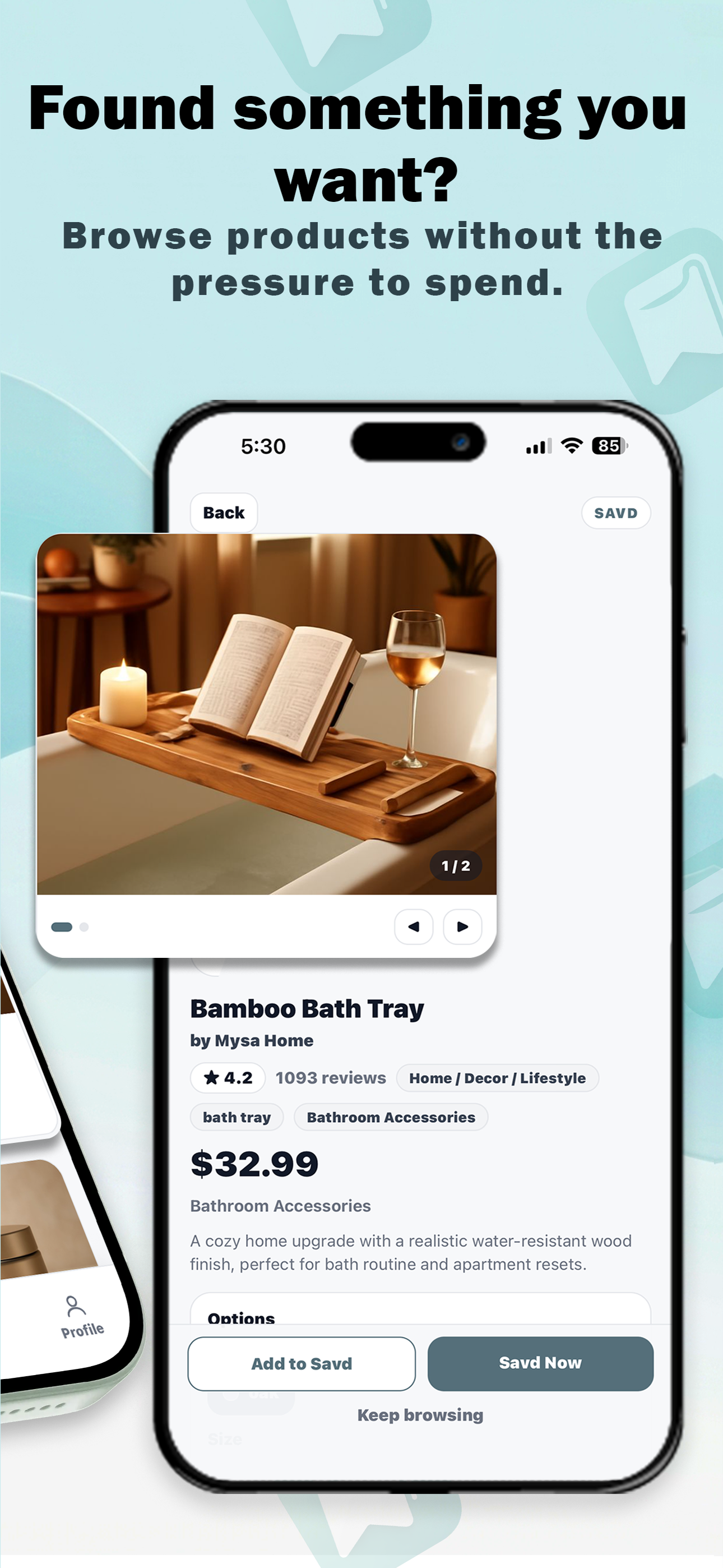 Savd app product screen